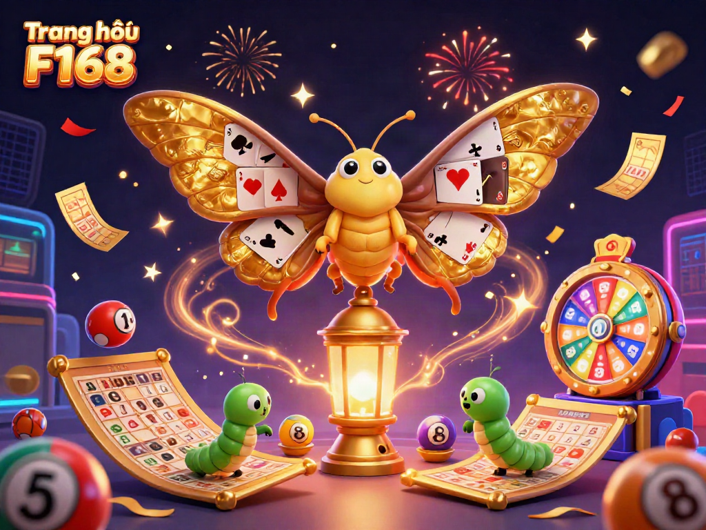 Engage with Trang chủ F168's vibrant casino experience through a dynamic 3D illustration.