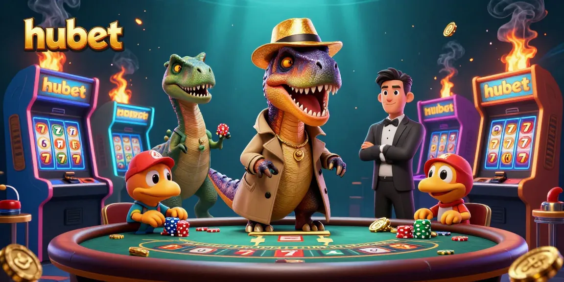 Experience excitement at hubet with a velociraptor card counter, dinosaur pit boss, and action-packed games.